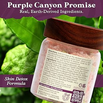 PURPLE DETOX Epsom Salt 2個セット Amazon.com : PURPLE CANYON SolSalts Kombucha Detox Bath
